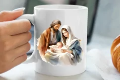 Christmas Nativity Watercolor Clipart, Christmas PNG Product Image 5