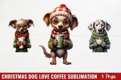 Christmas Dog Love Coffee Sublimation Product Image 1