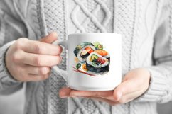 8 Sushi Watercolor Sublimation Bundle Png Product Image 5