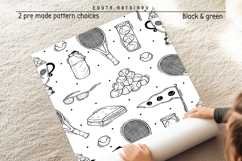 Tennis line art bundle EPS|PNG|SVG|JPG| sporty line designs Product Image 5