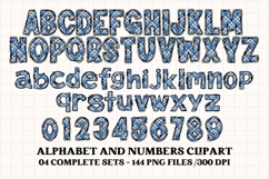 Father’s Day Alphabet clipart, father’s day letters doodle Product Image 5