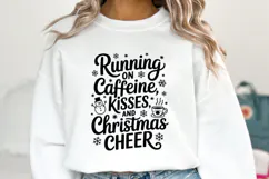 Running on Caffeine Kisses and Christmas Cheer Svg Product Image 5
