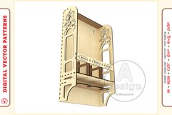 Wine Shelf v3 - laser cutting file - Glowforge ready SVG Product Image 5