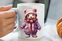Cute Teddy Chritsmas Sublimation Clipart, Chritsmas PNG Product Image 5