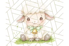 Pastel Farm Nursery PNG Clipart, Baby Animals And Elements Product Image 5