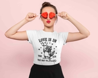 Funny Feral Raccoon Valentines Sarcastic Humor Shirt SVG PNG Product Image 2