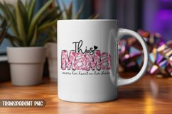 This Mama Wears Her Heart On Her Sleeve , Valentine PNG Product Image 3