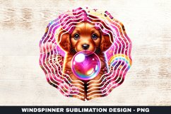 Dog Wind Spinner Sublimation Design Product Image 1