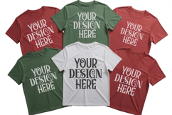 Christmas Family Matching Group T-Shirt Mockups | Holiday Fl Product Image 1