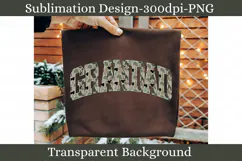 Grandad Camo Varsity Letter PNG Sublimation Design Product Image 2