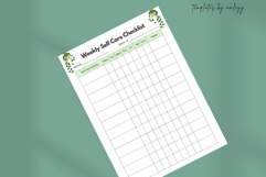 Weekly Self-Care Checklist Planner | Mental Health &amp; Wellnes Product Image 4