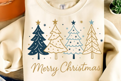 Merry Christmas PNG, Christmas Trees PNG, Christmas Shirt Product Image 1