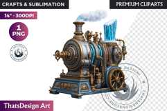 Steampunk Winter Fantasy Sublimation Graphics PNG clipart Product Image 1