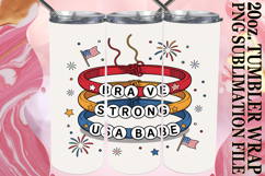 Sweet adventures 20oz tumbler wrap, Patriotic Product Image 1