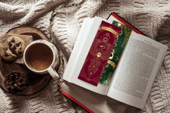 Crimson &amp; Gold Celestial Bookmark Set|Phoenix,Lion,Wolf Product Image 5