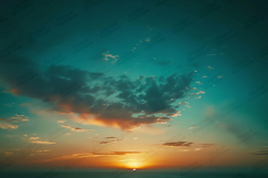 Calm Cinematic Sunset Sky Background with Soft Clouds Product Image 1