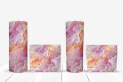 Pink Marble Tumbler Template, Purple Marble Tumbler Design Product Image 5