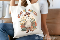 Giddy Up Goosey PNG - Cute Cowboy Western Goose Sublimation Product Image 4