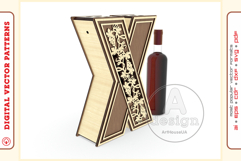 Wine Box v120 - laser cutting file - Glowforge ready SVG Product Image 5