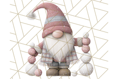 Cozy Winter Gnome Clipart PNG, Christmas Gnome Clip Art Product Image 5