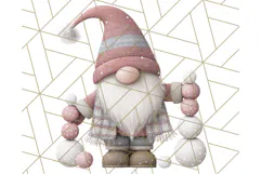 Cozy Winter Gnome Clipart PNG, Christmas Gnome Clip Art Product Image 5