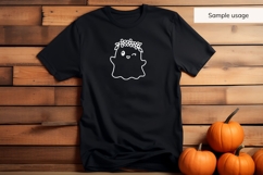 Ghost with Flowers SVG, Halloween Ghost SVG Product Image 5