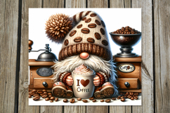 Coffee Gnome | 4 Watercolor Tumbler Sublimation Designs PL Product Image 5