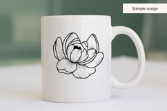 Hand Drawn Peony Flower SVG Product Image 5