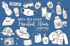 Black and White Coloring Essential Items Product Image 1