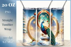 Christmas Sublimation Design Tumbler, Skinny Tumbler Wrap Product Image 1