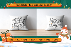 Christmas SVG Quotes: Merry Christmas &amp; Hello Winter Product Image 5