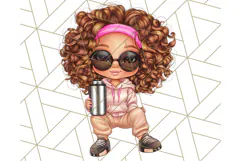 Sassy Mom Coffee PNG Clipart, Messy Bun Mom Life PNGs Product Image 5