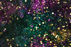 Gold Green Purple Glitter Texture Festive Background Product Image 1