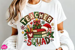 Christmas Teacher Squad PNG, Christmas Sublimation Product Image 5