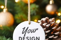 Round Ornament Christmas Mockup Product Image 6