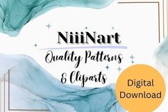 Seamless Watercolor Boho Flower Digital Paper Product Image 5