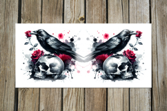 Gothic Halloween | 4 skulls Sublimation Mug designs PLUS Product Image 5