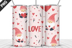 Valentine Gnome Tumbler Design | Valentine&#039;s Day Tumbler Product Image 2