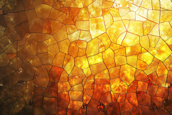 Golden Mosaic Metallic Background with Cracked Abstract Product Image 1