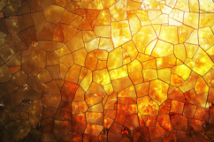 A cracked mosaic glass surface with warm golden hues Product Image 1