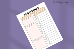 Minimalist Daily Planner Template for Canva Printable Product Image 4