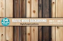 Rustic Wood Background Paper Bundle PNG Product Image 6