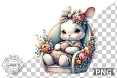 Floral Nursery Animal Sublimation Clipart Bundle Product Image 6