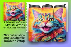 Cat Lover&#039;s Dream: Sublimation Tumbler Magic Product Image 1