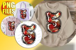 5 Doodle Letter Valentine Bright Romantic Heart! Product Image 1