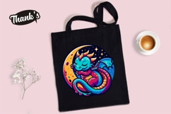 Cute Sleeping Dragon on Crescent Moon Product Image 5