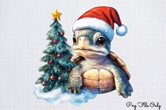 Christmas Mermaid Clipart Bundle PNG Product Image 6