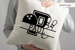 Bowling Monogram SVG Alphabet AZ | Split Letter Product Image 5