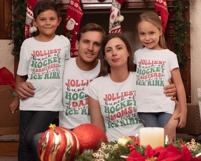 Retro Christmas Hockey Family SVG PNG Funny Matching Family Product Image 3