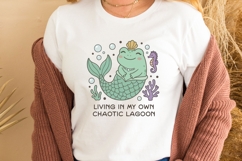 Cute Frog Mermaid Living in my own lagoon PNG Product Image 3